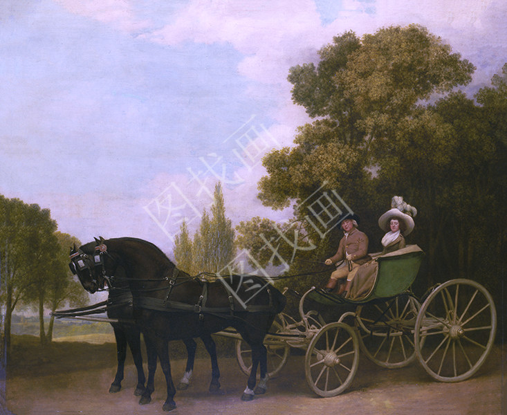 A Gentleman driving a Lady in a Phaeton